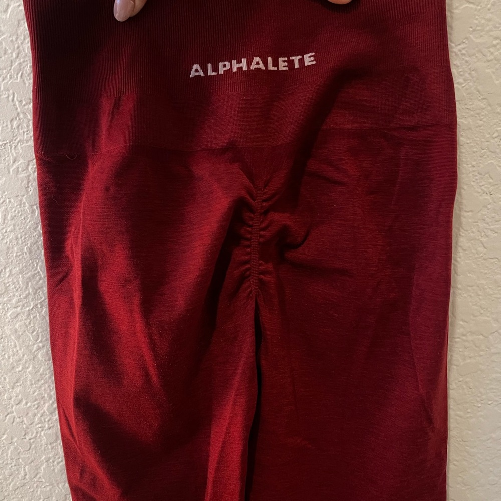 Red leggings
